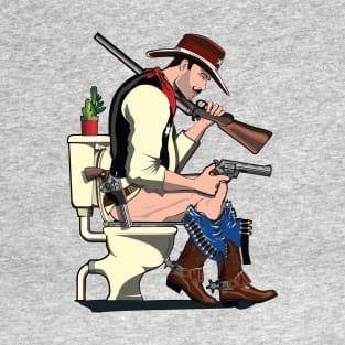 Cowboy on the Toilet T-Shirt